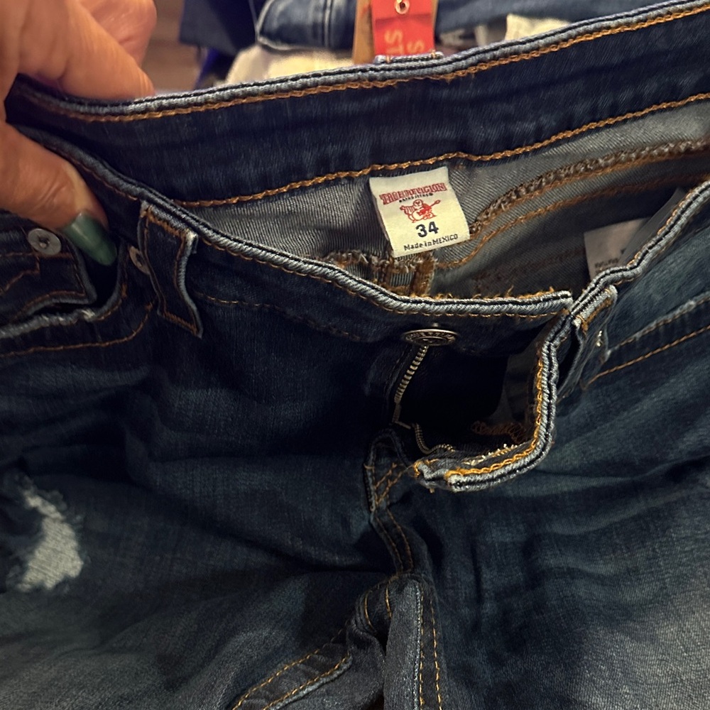True Religion Dark Blue Denim Jeans size 34